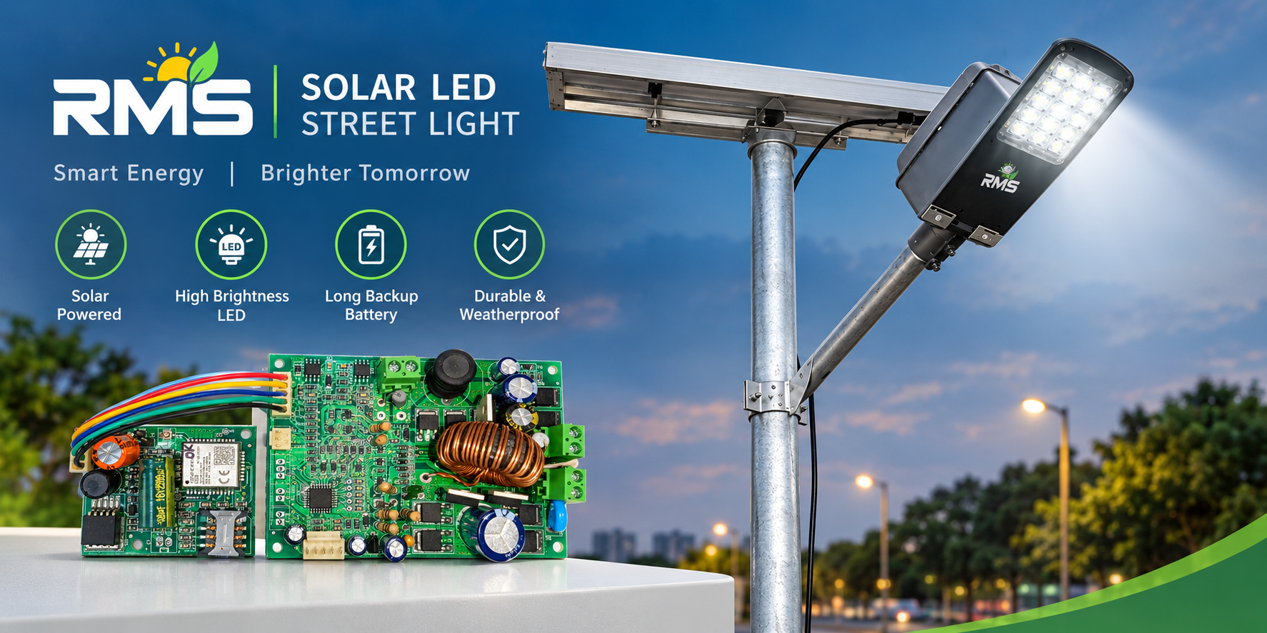 RMS Based Solar LED Street Light